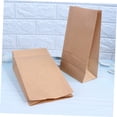 thumbnail image 4 of KALLORY 100Pcs Yellow Kraft Paper Food Pouch Square Bottom Bag for Takeaway Packaging, 4 of 8