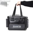 thumbnail image 4 of Wholesale Compact Black Woven-Pattern EVA Fishing Bucket with Internal Storage Box - All-in-One Live Fish Container for Sea Fishing, Raft Fishing & Angling Gear; Durable, Easy-to-Clean Design with, 4 of 5