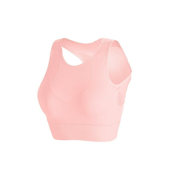 Women Nylon Sports Bra Breathable Back Sheer Mesh Wide Shoulder Straps  Underwear Workout Crop Tops For Running Yoga Gym Fitness 