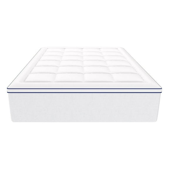 Queen Mattress Topper 4 Inch Memory Foam Fiber Fill - Cooling Gel Bed Topper