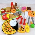 thumbnail image 5 of Play Food Set Creative Pizza Hamburger Artificial Food Set Pretend Kitchen Toy, 5 of 5
