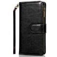 thumbnail image 2 of For Google Pixel 10/10 Pro Jewel Wallet Design with Stitched PU Leather ID Card Money Holder Zipper Case - Black, 2 of 4