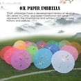 thumbnail image 3 of RJSQAQE Oiled Paper Umbrella,Vintage Hand Painted Oil Paper Parasol Umbrella,Japanese Decorative Hanging Umbrella,Chinese Dance Umbrella,Paper Parasol for Parties Costumes J9U2, 3 of 8