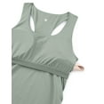thumbnail image 5 of CRZ YOGA Butterluxe Maternity Racerback Tank Tops Sleeveless Womens Pregnancy Yoga Workout Shirt with Built in Bra, 5 of 5