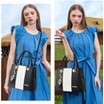 thumbnail image 2 of Purses and Handbags for Women Leather Tote  Bag Medium Satchel Purse Top Handle Bags for Ladies, 2 of 6