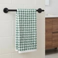 thumbnail image 2 of REGALWOVEN Pure Cotton Houndstooth Hand Towels, 28" x 13" Soft Absorbent Decorative Bathroom Towels for Home, Kitchen, Gym, Spa Green 2pk, 2 of 7