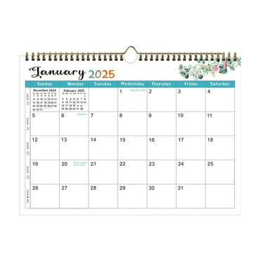 2025 Wall Calendar - 18 Months Hanging Calendar from Jan. 2025 to Jun. 2026,11.81x8.66in,with Notes for Easy Planning School Home Office