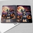 thumbnail image 4 of Spooky Halloween Night Witch Afghan Hound Glowing Pumpkins Spiral Bound Journal Dog Lover 5x7in Spiral Notebook - 12015, 4 of 5