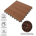 thumbnail image 3 of Pure Garden 6-Pack Composite Outdoor Tiles, Brown, 3 of 8