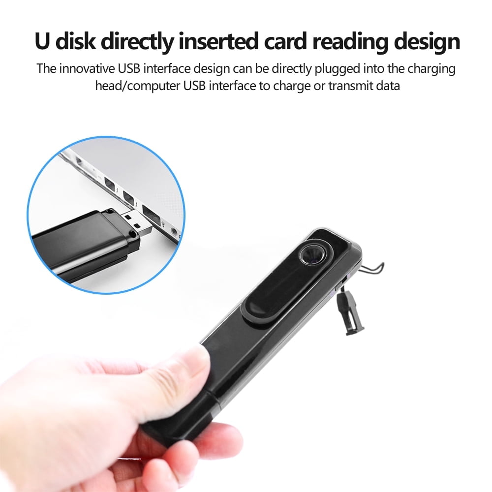 Body Camera HD 1080P Wearable Mini Pen Camera Portable Cop Pocket Cam Convert Video Recorder USB/One Key Fast Record Police Body Cameras for Home/Office