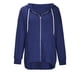 thumbnail image 4 of Puntoco Moda Mujer Cremallera Cuello en V Jersey tops Blusa de manga larga con capucha Sudadera Puntoco Puntoco-2972, 4 of 7