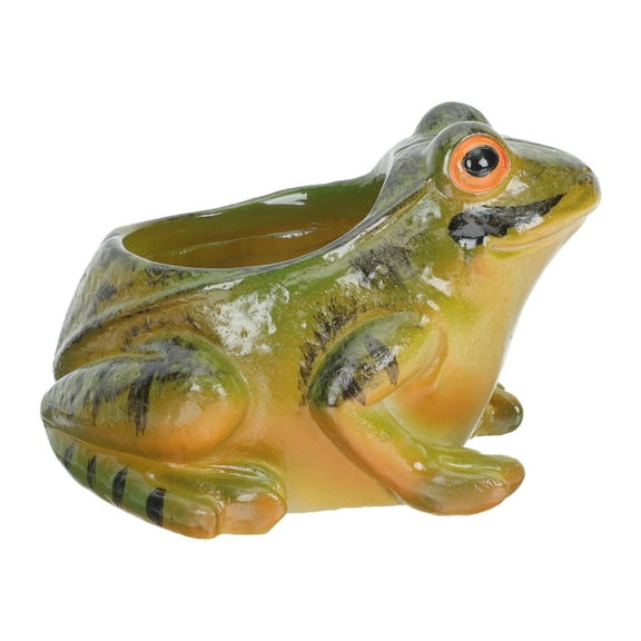 BESTOYARD Green Ceramic Frog Flower Pot Decorative Succulent Plants Container for Home