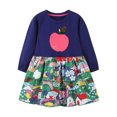 thumbnail image 1 of Robe de Noël pour Filles Enfants Bébé Filles Robe de Noël à Manches Longues Imprimée Robe de Princesse Robe de Noël pour Filles Robe de Princesse pour Filles, 1 of 9