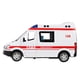 thumbnail image 2 of Ambulancia de rescate hospitalaria a escala 1:36, modelo de aleación fundida con sonido y luz para niños., 2 of 12