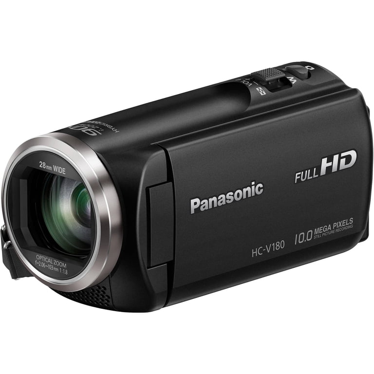 Panasonic HC-V180K Digital Video Camera - Full HD, 50x Optical