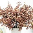 thumbnail image 4 of Babys Breath Silk Artificial Flowers Bulk With Vase 10pcs for Fall Decor Fake flower bouquet Home Kitchen Indoor Bouquet Floral Arrangement Table Centerpieces Decor(Beige Brown Vase), 4 of 5