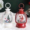 thumbnail image 4 of Adornos navideños con luces brillantes de Gardenne, farol navideño, farol navideño con purpurina, Papá Noel, muñeco de nieve, luz nocturna para decoración festiva del hogar., 4 of 8