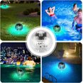 thumbnail image 5 of Solar Underwater Pool Lights, 2pcs LED Pond Lights, IP44 Waterproof Solar Pool Lights, Multicolor Underwater Pool Lights with 7 Color Changes, 5 of 5