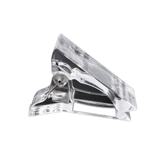 Jumpingount Paquete de 5 pinzas para extensión de uñas, pinzas para puntas de Gel de construcción, salón doméstico, accesorios para uñas profesionales Juegos de manicura Claro Jumpingount MJ12622-00