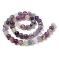 thumbnail image 3 of Natural Purple Fluorite Beads Strands Round 8~8.5mm Hole: 1mm about 44~49pcs/strand 14.69~15.35''(37.3~39cm), 3 of 5