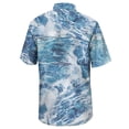 thumbnail image 3 of Men's Colosseum  Blue Pitt Panthers Realtree Aspect Charter Full-Button Fishing Shirt, 3 of 3
