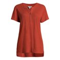 thumbnail image 5 of Time and Tru Women's Short Sleeve Henley, 5 of 5