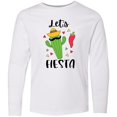 thumbnail image 3 of Inktastic Cinco De Mayo Let's Fiesta Cute Cactus with Sombrero Long Sleeve Youth T-Shirt, 3 of 5