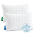thumbnail image 1 of Meoflaw Cooling Pillows for Sleeping Standard Size Set of 2,Shredded Memory Foam Bed Pillow,Adjustable Loft Standard Pillow for Side & Back Sleeper-Medium Firm, 1 of 5