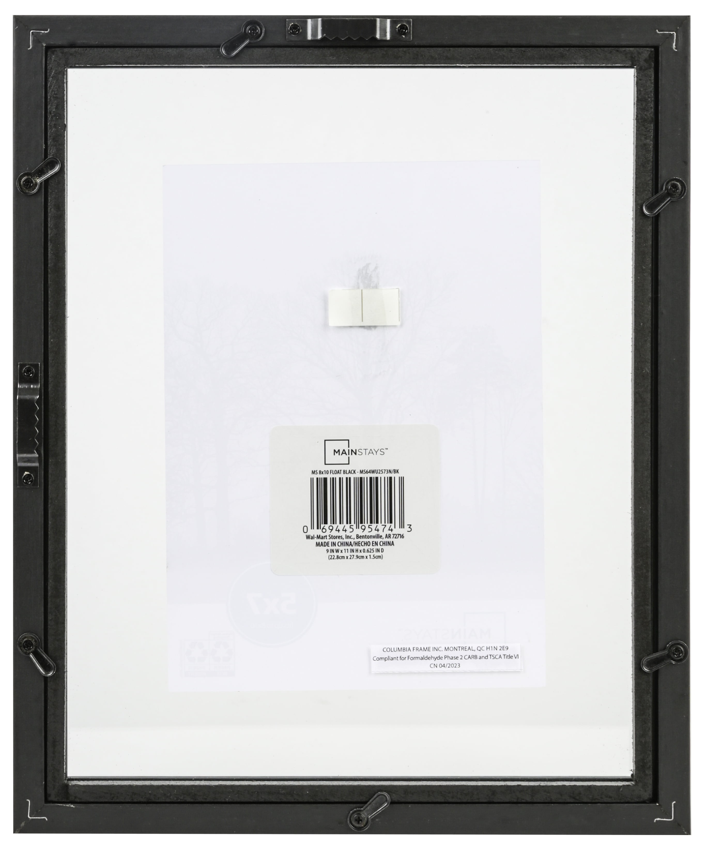 Mainstays – 5x7 Picture Frame – Black Float Frame Linear Program Tabletop Photo Frame