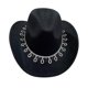 thumbnail image 2 of Sombrero de vaquero clásico, sombreros de sol, accesorios de disfraz de ala grande, accesorios de cosplay para adolescentes unisex, camping, pesca al Salvador Sombrero de vaquero occidental, 2 of 10