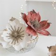 thumbnail image 3 of 5PCS Glitter Flower Artificial Christmas Flowers Hanging Xmas, 3 of 5
