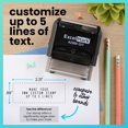 thumbnail image 4 of Kit de sello de goma ExcelMark A2359-DIY autoinker negro, 4 of 7