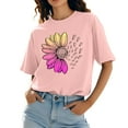 thumbnail image 4 of Outfmvch Sunflower Shirt,Sunflower Shirts for Women,Spring Tops for Women,Boho Tops for Women,Womens Tops,Workout T Shirts Athletic Trendy 2025 Short Sleeve Spring Tee X1 Watermelon Red 2XL, 4 of 9