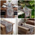 thumbnail image 5 of Retro Southwest Table Runner 72 Inches Long,Boho Rustic Ethnic Tribal Patterns Red Cotton Linen Table Runners Dresser Scarves,Fabric Tabletop Scarf Furniture Cover for Home Dinner Party 13"x72", 5 of 9