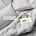 thumbnail image 5 of Bare Home Down Alternative Comforter Set - 3-Pieces - All Seasons - King, Light Gray, 5 of 9