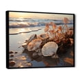 thumbnail image 2 of Designart "Beach Photo Seashell composition IV" Nautical & Beach Floater Framed Wall Art Print, 2 of 7