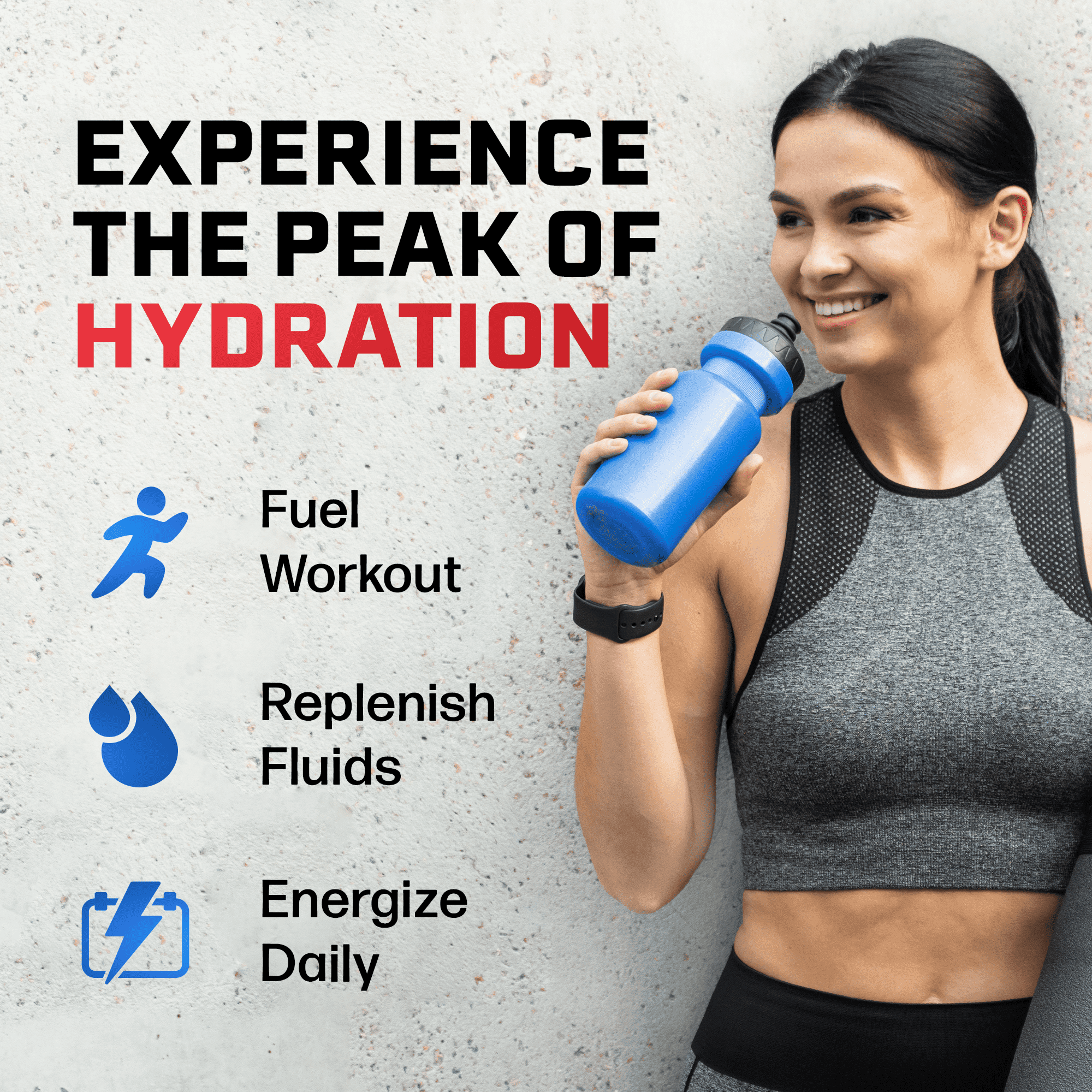 Peak H2O Hydration Electrolyte Drink Mix Variety Pack, Sugar-Free, 30 Count