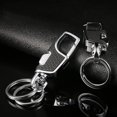 thumbnail image 2 of Llavero creativo NQ de acero inoxidable negro para hombres y mujeres, 2 of 3