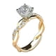 thumbnail image 2 of Juego de anillos de boda de compromiso elegante con diamantes de circonio nupcial de 2 piezas Wmkox8yii  fajkfhkj1765, 2 of 9