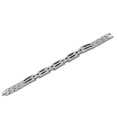 thumbnail image 2 of Stainless Steel Silver-Tone Link Mens Bracelet, 8.25", 2 of 3