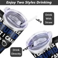 thumbnail image 2 of 40 Oz Tumbler with Handle and Straw, Double Wall Coffee Travel Mug Spill Proof Leak Proof, Reusable Insulated Water Bottle 40 Oz, Stainless Steel Cup with Handle and Straw Gifts for Women, 2 of 2