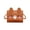 Brown, variant on Bdday Make Up Bag Small and Cute Mini Western-Style Children'S Coin Purse Cosmetic Bag