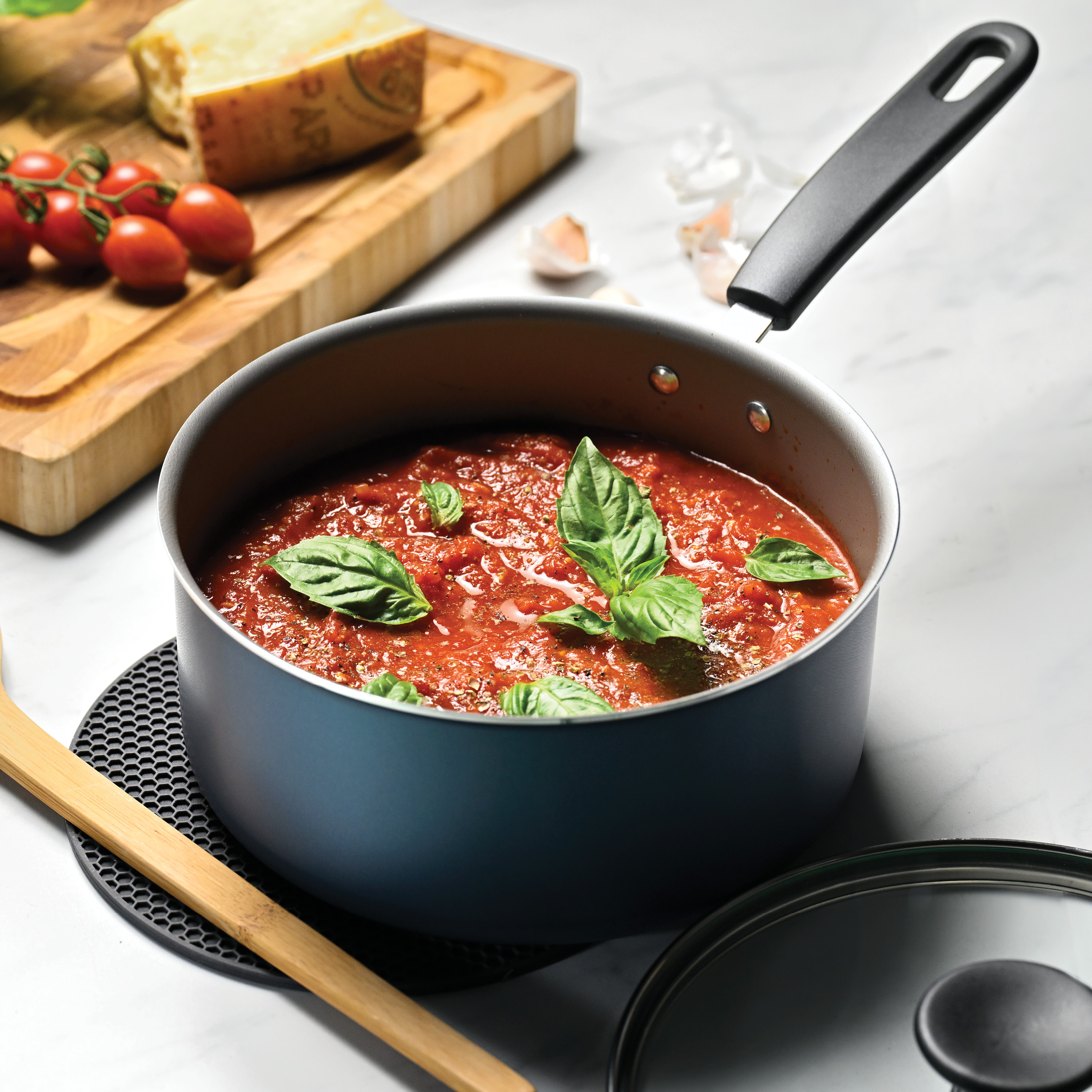 Tramontina Primaware 18-Piece Nonstick Cookware Set, Blue photo 7