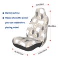 thumbnail image 3 of Wukai winter Snowflake beer Full Set Car Seat Covers with Soft Padding Universal Auto Front Seats Protector and Cushion Mat, 3 of 5