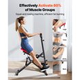 thumbnail image 2 of KFFKFF Squat Machine, Deep Squat Rowing Machine for Home, Easy Setup & Foldable Exercise Equipment, Glute Trainer Machine with 12-Gear Adjustable Resistance, Black, 2 of 9