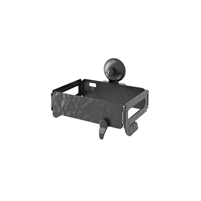Cubierta de Basura Colgante para la Puerta Del Gabinete de la Cocina Soporte Plegable de la Copa de Succión, Estante Montado en la Pared para Bolsas de Plástico para la Basura Del Baño, Bajo el Fregad