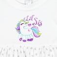 thumbnail image 4 of Inktastic Lil Sis Unicorn Little Sister Girls Baby Dress, 4 of 5