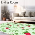 thumbnail image 2 of ODIKA 8'x10' Machine Washable Non-Slip Area Rug, Garden Harvest Medley with Berry Clusters and Flourishing Botanicals High Traffic Rug, Green, 468225, 2 of 7