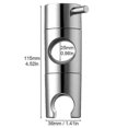 thumbnail image 2 of Shower Head Bracket, Shower Head Holders Replacement Shower Riser Rail (size:19mm), 2 of 5