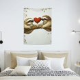 thumbnail image 5 of ZFLMY Sloth Heart Branch Wall Tapestry Art 100% Polyester Home Decor 30*40in, 5 of 5